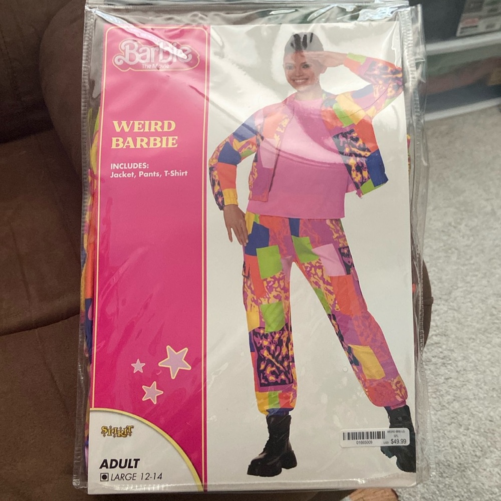 Weird Barbie Halloween costume Large size 12-14
